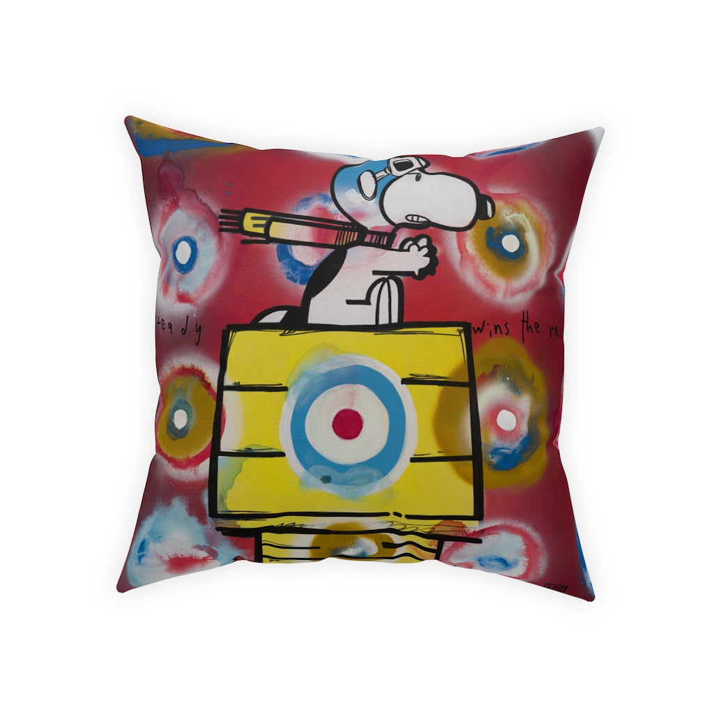 Steady Wins the Race - Lebo Premium Throw Pillow
